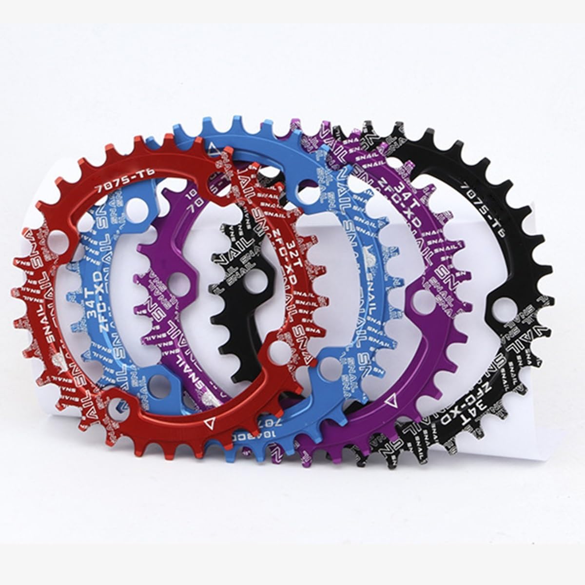 Integrado Hueco 170mm Platos Y Bielas MTB Platos Y Bielas Aleación De Aluminio 32T 34T 36T 38T Dientes Positivos Negativos Juego De Bielas con Soporte Inferior(Purple,36T)