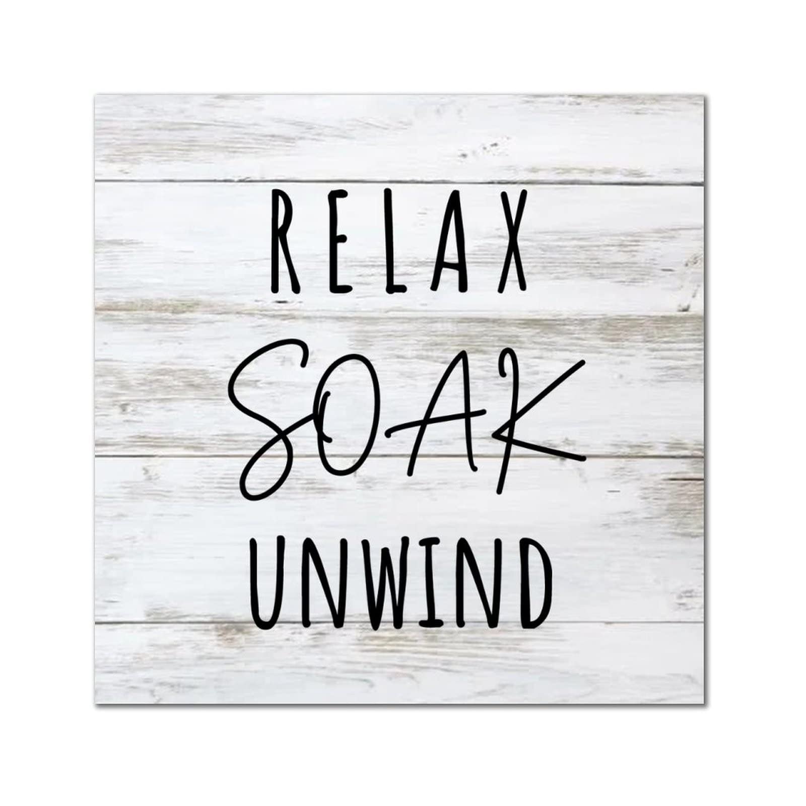 Décoration en bois Relax Soak Unwind haut de gamme pour intérieur classique élégant