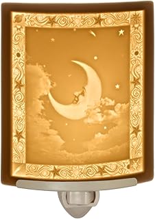 Man in The Moon - Translucent Porcelain Lithophane Night Light