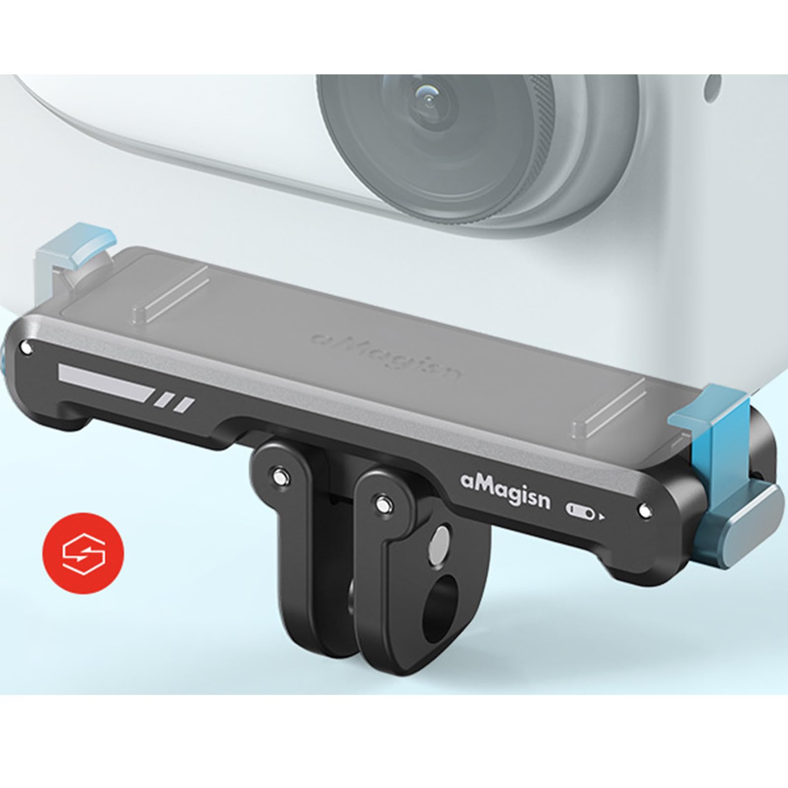 Soporte de montaje 360 GO 3 de liberación rápida de tornillo de 1/4 pulgadas adaptador de cámara deportiva, accesorios para trípode