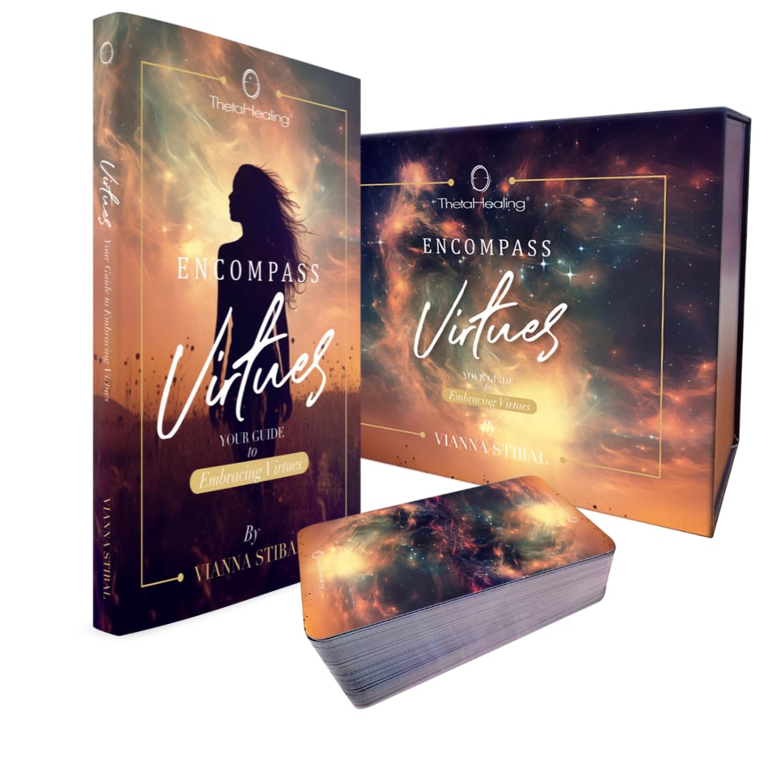 ThetaHealing Virtues Cards with Gold Paper Back Book