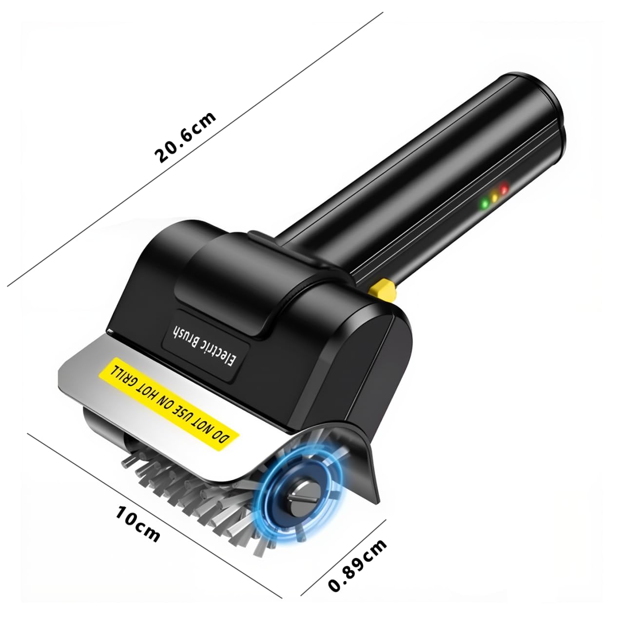 Elektrische Grillbürste,Rechargeable Grill Cleaner,wiederaufladbarer Elektrischer Grillreiniger Mit 100 Min,inklusive Ersatzbürste,Interchangeable Stainless Steel Brush Head Für Alle Grills Geeignet
