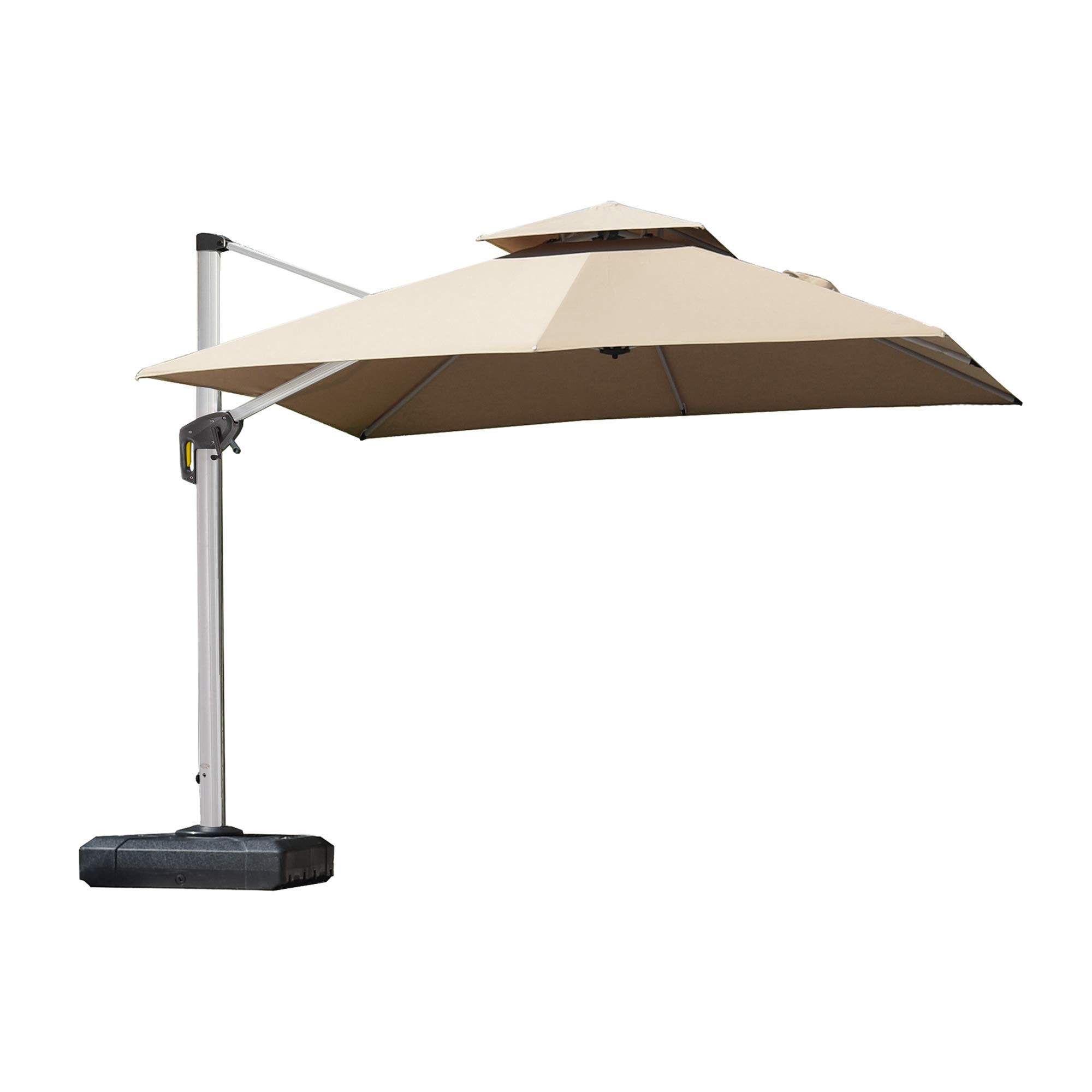 Amazon Com Purple Leaf 10ft Patio Umbrella Outdoor Square Umbrella Large Cantilever Umbrella Windproof Offset Umbrella Heavy Duty Sun Umbrella For Garden Deck Pool Patio Beige Garden Outdoor