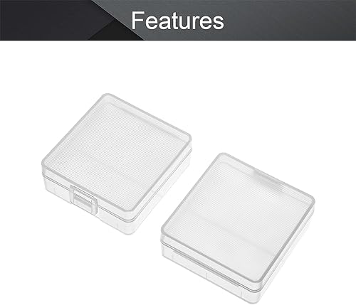 Miniatura 6 de Fielect 2 x 18650 caja de almacenamiento de batería titular caja organizadora transparente 3 unids