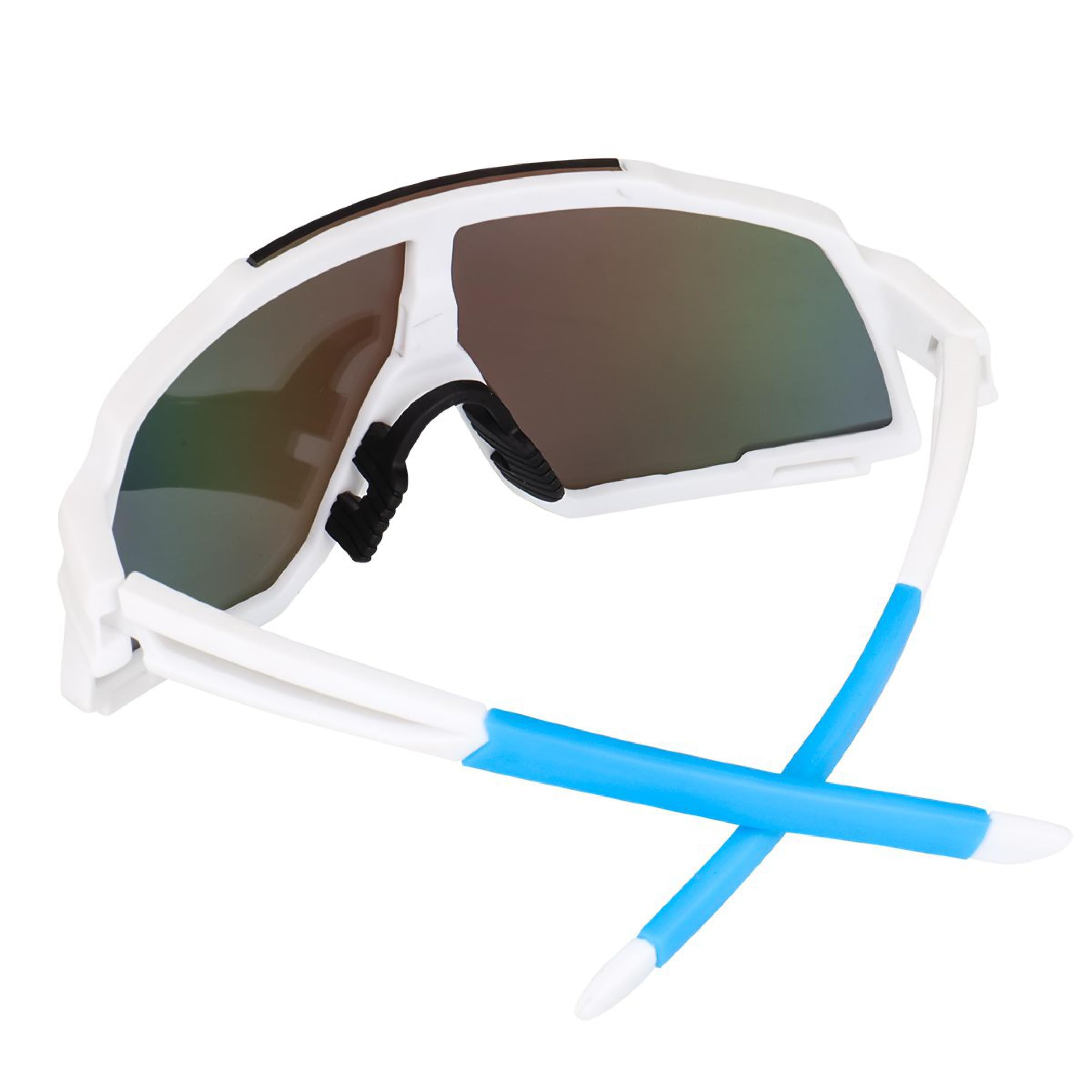 Dervin Gafas de sol deportivas de una sola pieza con visera de gran tamaño, no polarizadas, para hombres y mujeres, para críquet al aire libre, ciclismo, senderismo, pesca