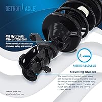 Vista 118 de Detroit Axle - Kit de suspensión delantera de 10 piezas para Chevy Aveo Aveo5 Pontiac G3 Wave 2 Ready Struts Assembly 2 Enlaces de barra