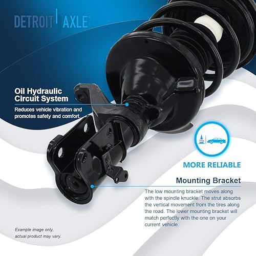 Miniatura 50 de Detroit Axle - Puntal delantero para Hyundai Sonata 2012-2014 2012-2015 Kia Optima, puntal lateral izquierdo con montaje de resorte helicoidal 2013