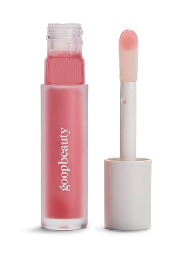 goop Beauty Hydra-Barrier Gel Gloss Brillo de labios hidratante para hidratar y rellenar los labios Ácido hialurónico y vitamina E Esmalte - Rosa