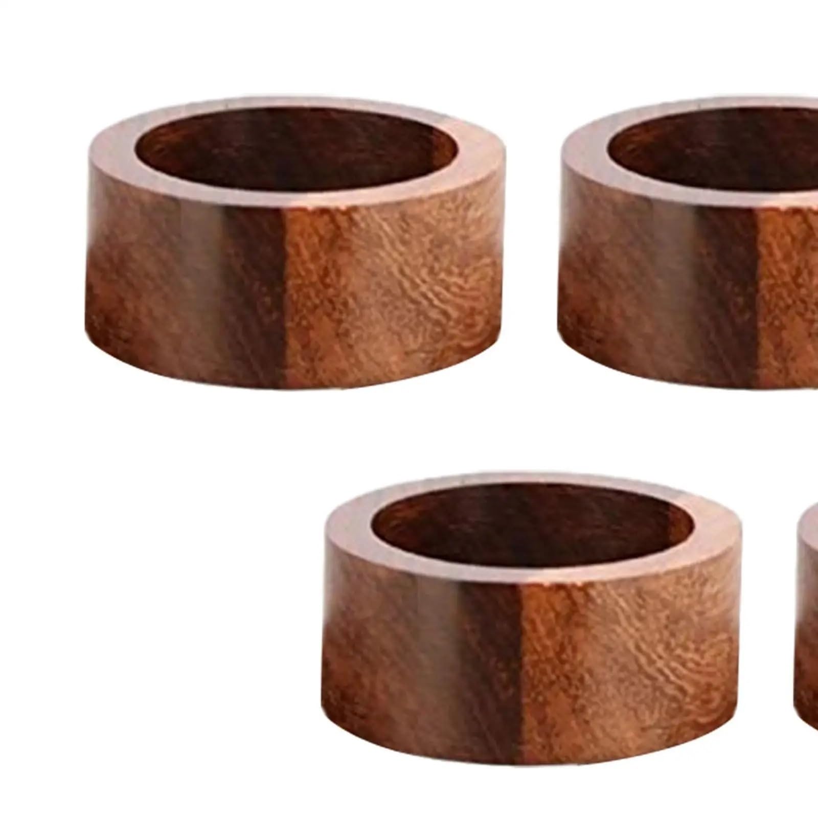 12Pcs Wooden Napkin Rings for Wedding Receptions Family Gatherings Party Decor