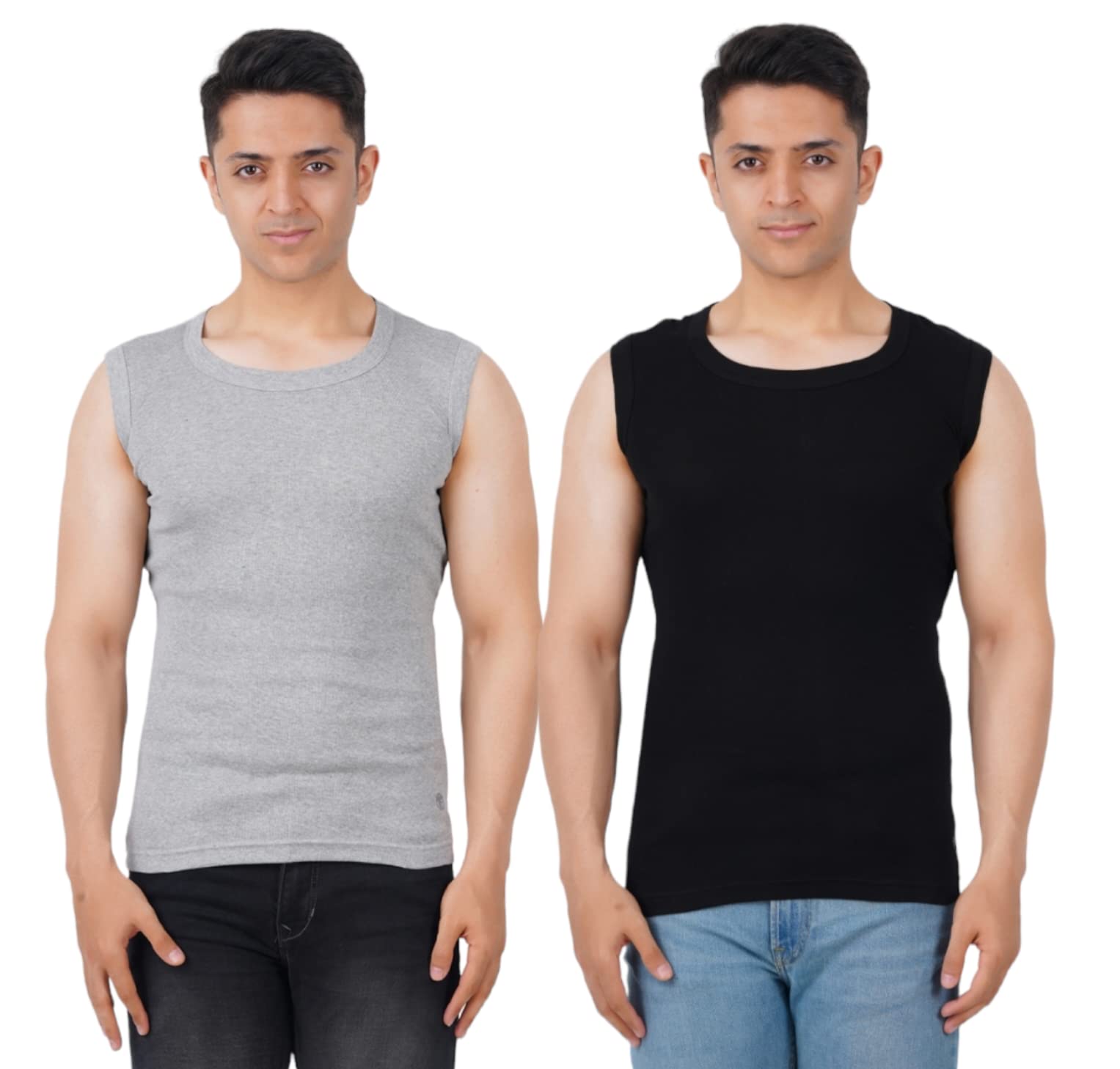 Modern Men's Premium Cotton Gym Vest (S - XXL) (4 Colors Available)-image-35