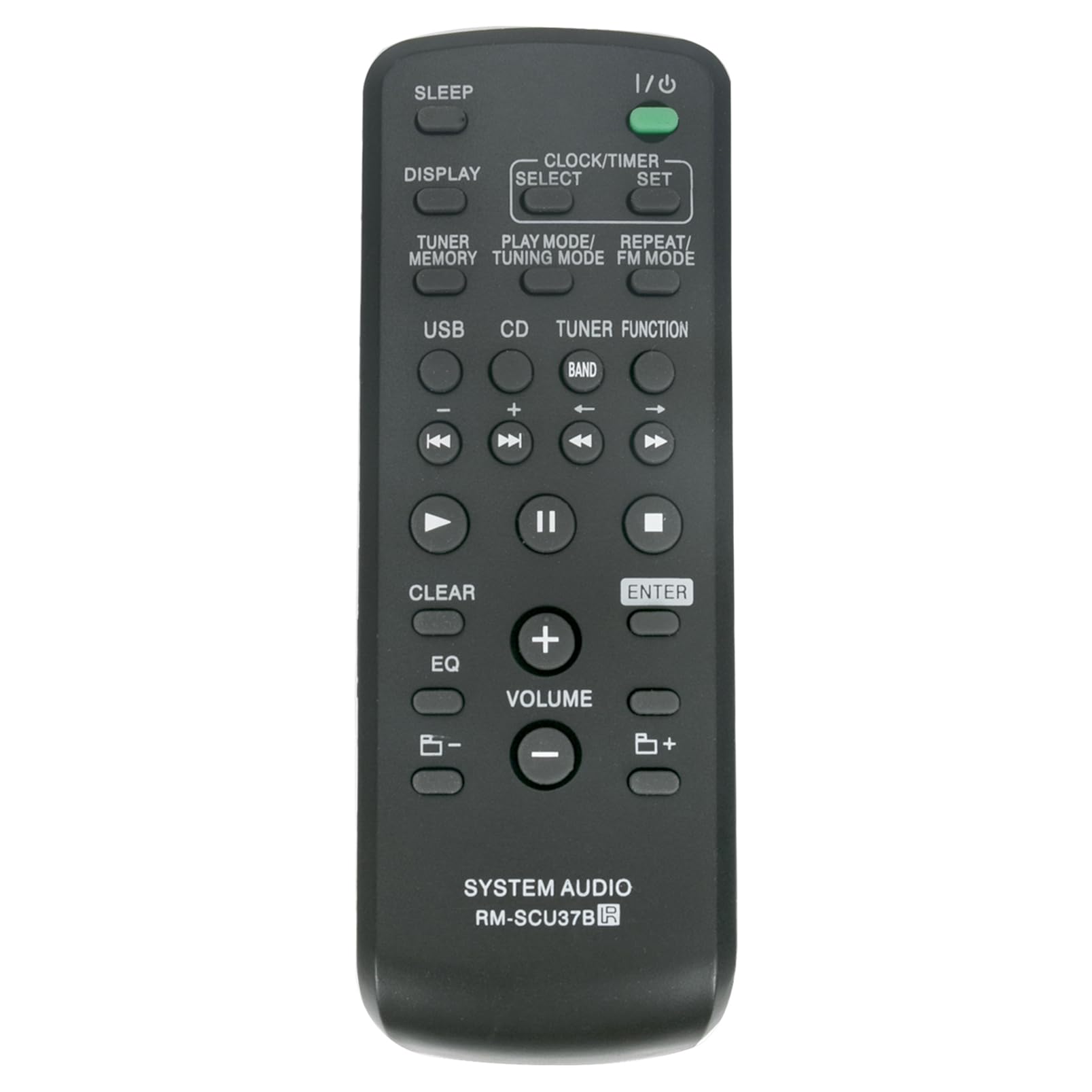 VINABTY RM-AMU187 Telecomando sostitutivo adatto per sistema stereo Sony CMT-S20 CMT-S20B CMT-S30IP CMT-S30 GTK-N1BT