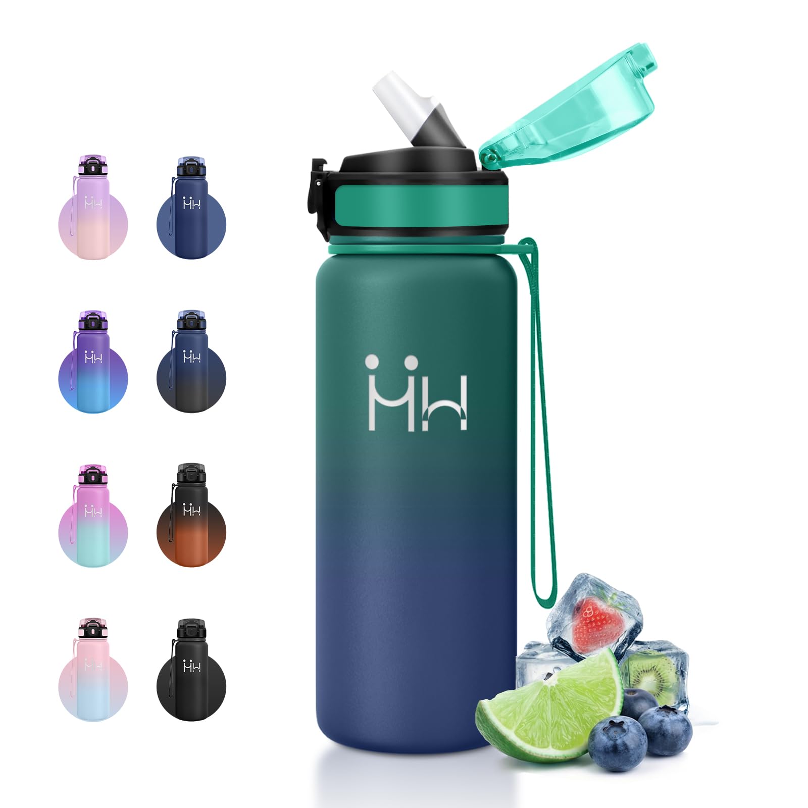JAPORIA 750ml Thermal Water Bottle with Straw and Airtight Seal BPA Free Water Bottle for Sports, Cycling, School