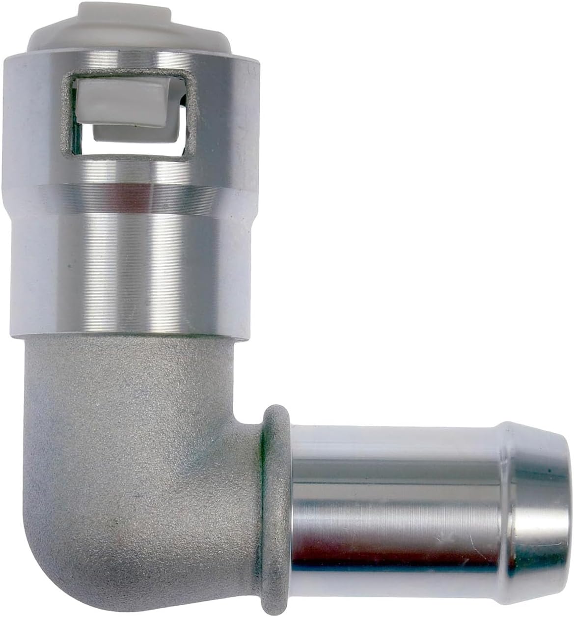 Automotive HVAC Hose Replacement Fitting 800-418, Heater Hose Connector with 90 Degree Metal Elbow, Clip-in End, Hoses End, and Clamp Automotive Hvac Fitting Coolant Joiner Engine Bay Repair