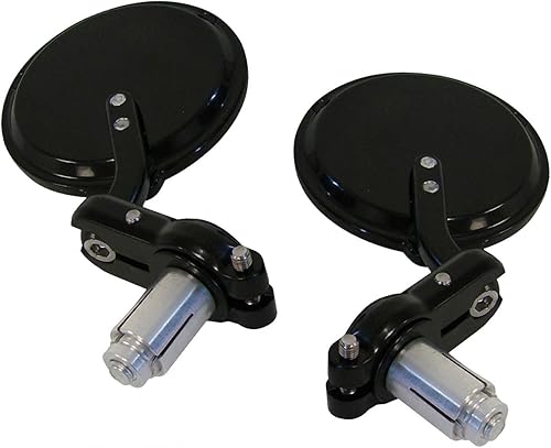 Miniatura 4 de ESPEJOS REDONDOS PARA TRIUMPH Thruxton para motocicleta de 3 pulgadas, color negro, 7/8 pulgadas