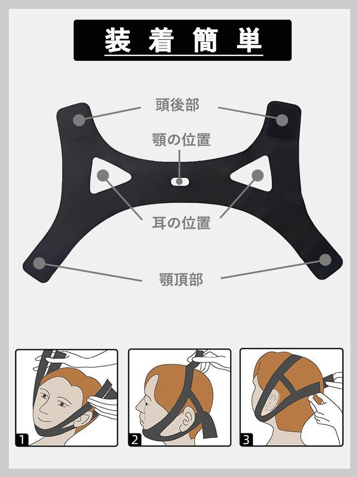 Amazon.co.jp: いびき防止グッズ 顎固定サポーター口呼吸防止 いびきを