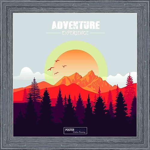 Miniatura 9 de Poster Palooza 12x36 Rustic Complete Wood Panoramic Frame with UV Acrylic Plexiglass, Foam Board Backing &amp; Hardware Included