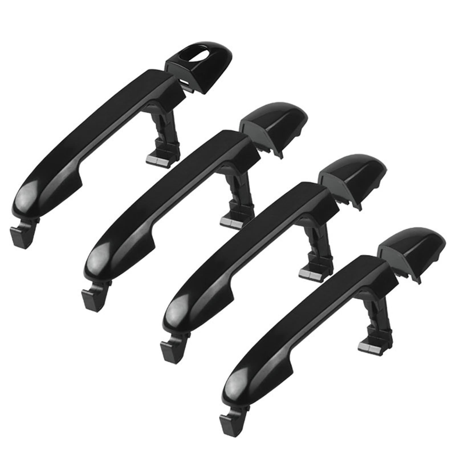 Trixly 4Pcs Car Door Handle Front Rear Right Left Exterior Door Handle For Hyundai Elantra