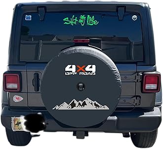 Tribones for Ford Bronco Spare Tire Cover with Camera Hole, Jeep Spare Tire Cover with Camera Hole, Back Wheel Cover with Backup Camera Hole, Tire Cover Protector (XXL Size, 315/70R17)