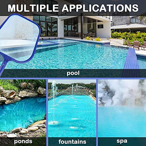 Cabilock 1 conjunto de ferramentas de limpeza para piscina, folha de piscina a vácuo, kit de ancinho