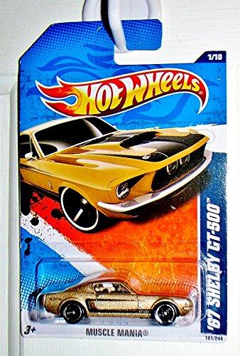 Hot Wheels Muscle Mania 1:10 Shelby GT-500 Oro miniatura 1