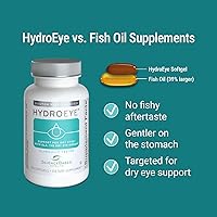 Vista 2 de ScienceBased Health HydroEye Suplemento para ojos secos – Fórmula clínicamente probada con GLA y Omega-3 – Apoya una película lagrimal saludable