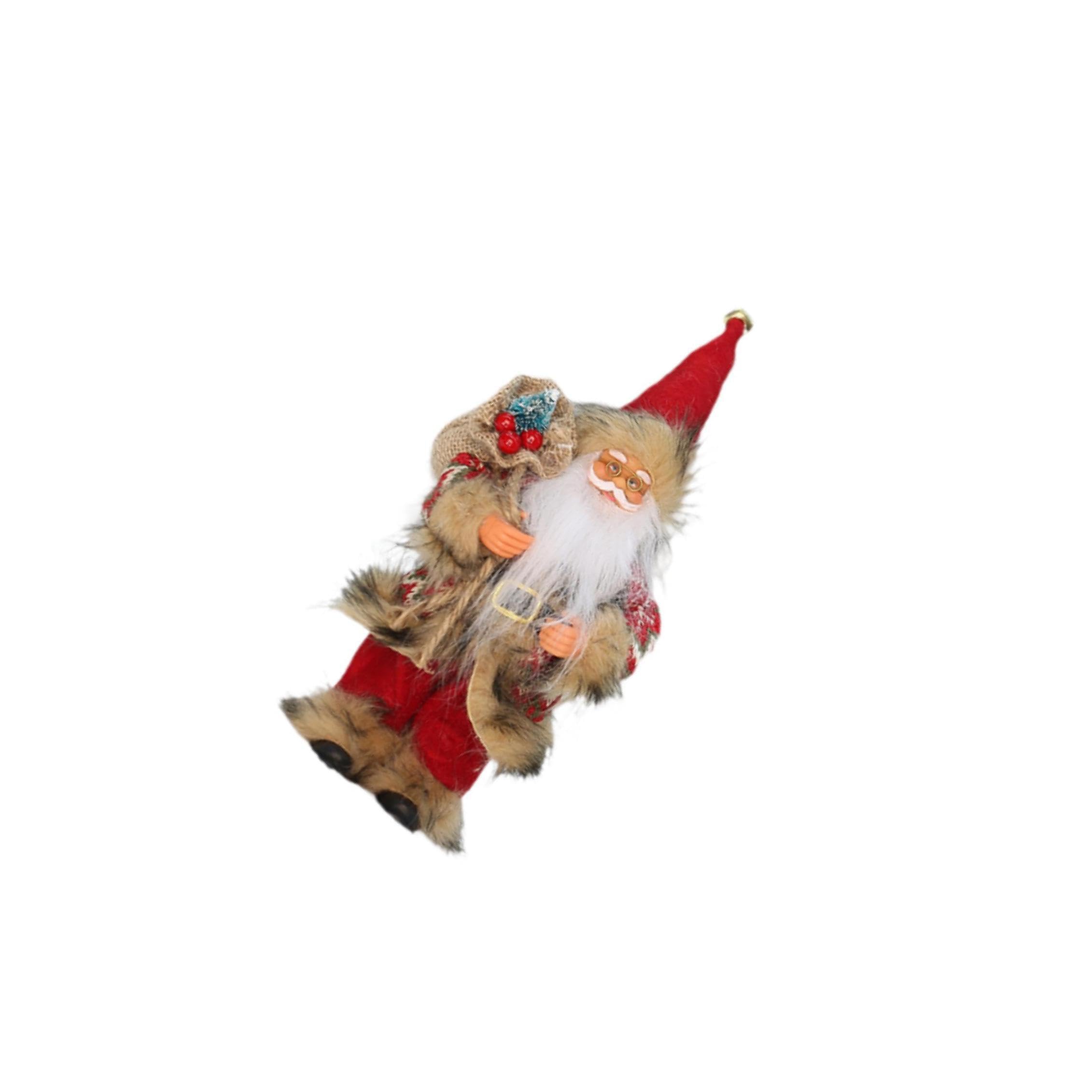 PIXZCSA Standing Santa Claus Table Decor Figure Stairwell Exterior Walls Table Centerpiece Mantelpiece Decoration Christmas