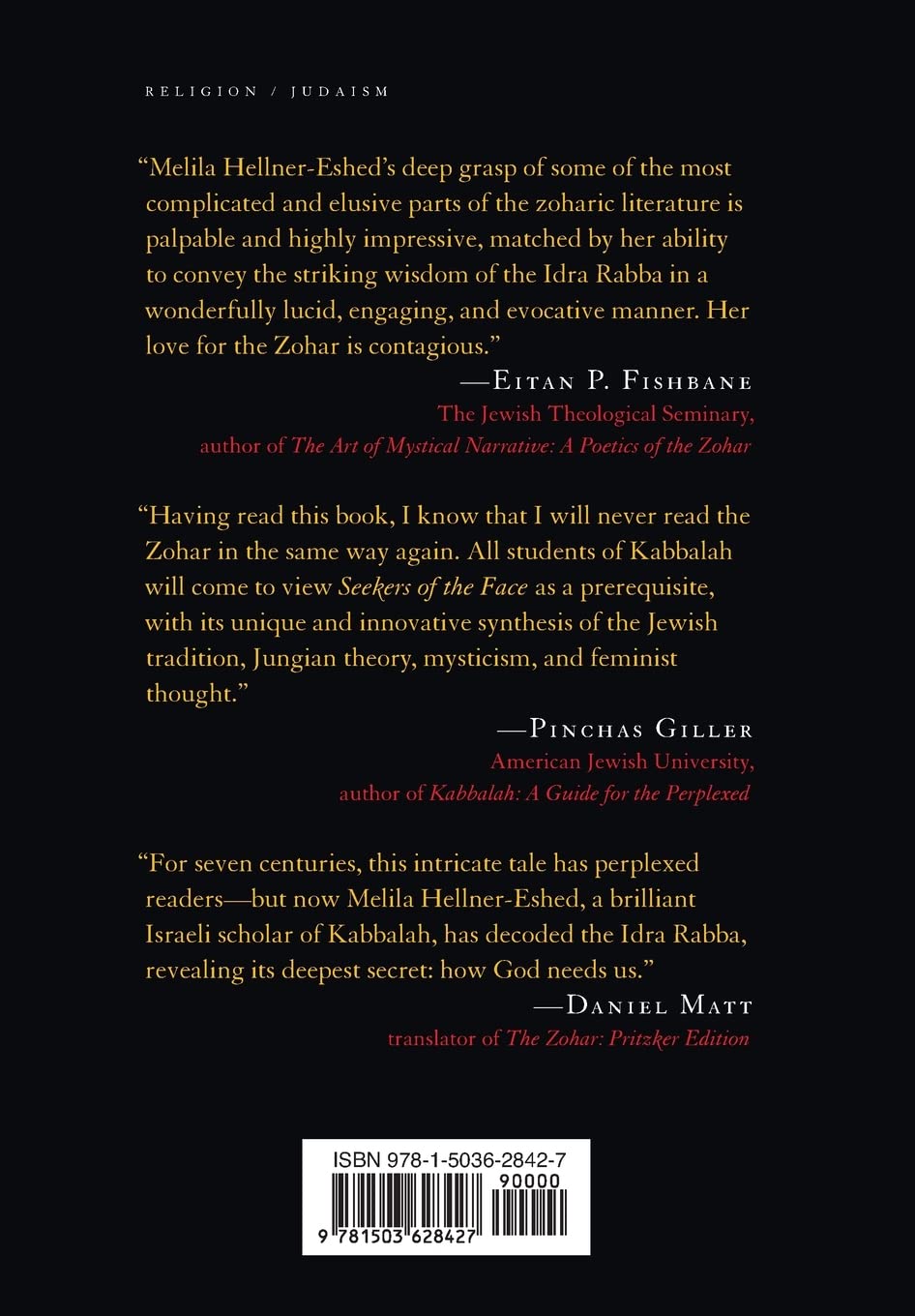 Seekers of the Face: Secrets of the Idra Rabba (the Great Assembly) of the Zohar (Standford Studies in Jewish Mysticism)