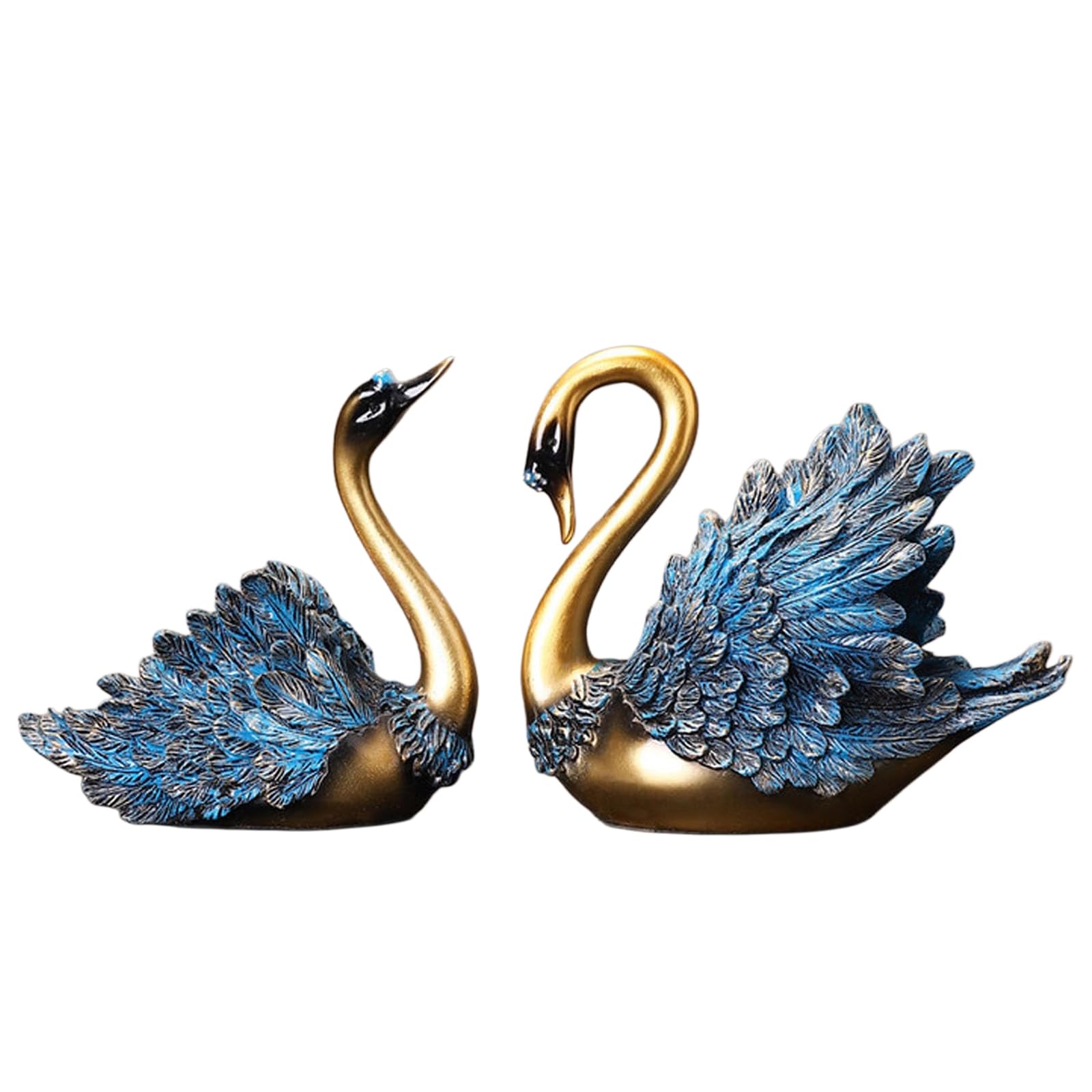 YXCQHZM Swan Storage Figure - Jewelry Storage Box - Modern Wine Racks, Sculpture Decoration for Hallway, Living Room, Office, Bedroom Vanity Decoration (A)
