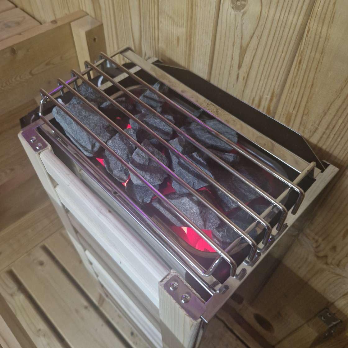 WELCON Gartensauna 1-2 Personen | Fasssauna | Sauna Outdoor und Garten 3,6 kW, 230 Volt