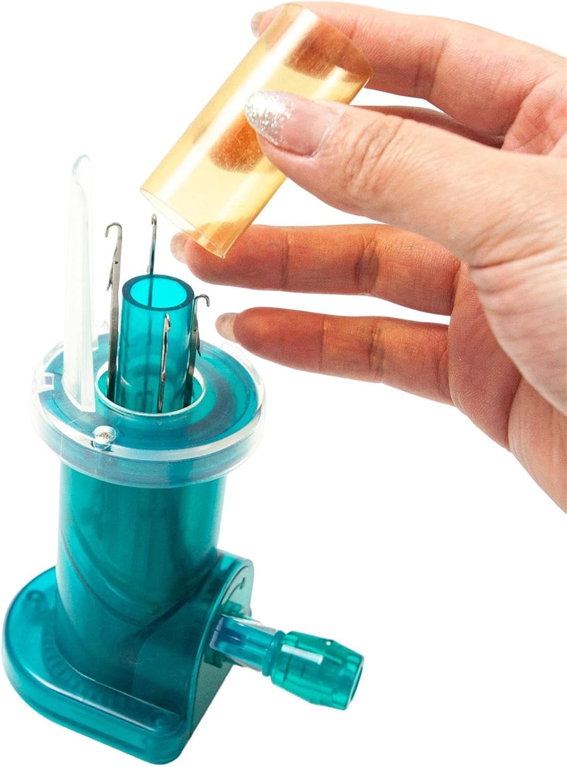 Gdiojnfg Knitted Wire Art Kit, Knitting Mill, French Knitting Machine, Household Hand Spool Knitter, Portable Yarn Weaver for Creative Knit Activities, Home Craft Tool for Kids, Adults, Beginners