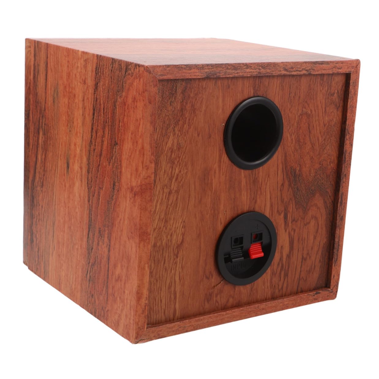 Happyyami Contenitore per Altoparlanti per Auto in Legno da 5 Pollici, Cassa Acustica per Subwoofer Veicolari, Box Audio Portatile per Upgrade e Test Sonoro Automobilistico