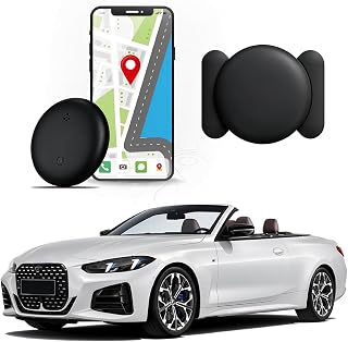 GPS Tracker for Vehicles, Real-Time Undetectable GPS Tracker for Car - No Monthly Fee & SIM Card for Hidden Magnetic GPS Locator for iPhone, Ultra-Slim