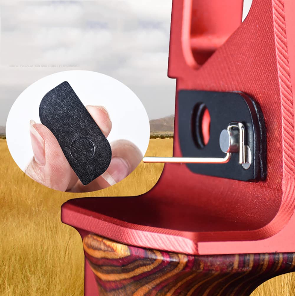 2 Pièces Repose Flèche Magnétique en Acier Inoxydable Tir à l'arc RH Arc Recourbé Repose Flèche pour Cible Chasse Professionnel Sports de Plein Air Gear Accessoire (Noir)