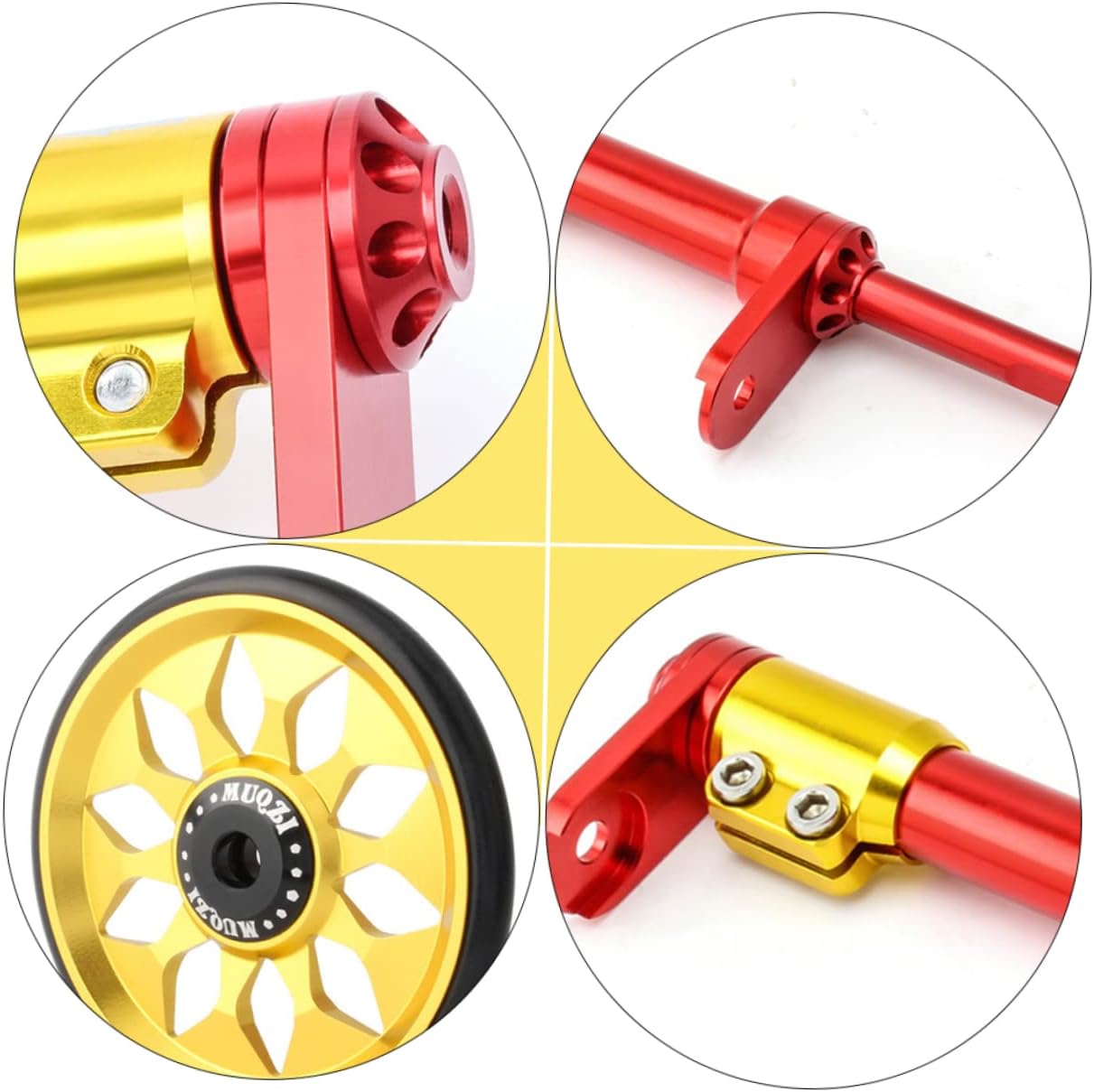 Kisangel 1set Telescopic Extension Rod for Folding Bike Lightweight Cargo Rack Accessory for Enhanced Durability and Easy Installation Compatible Multiple Frame Types