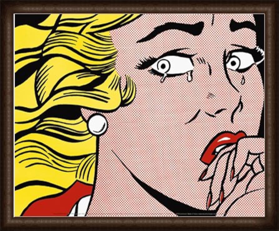 額装品/窓辺の少女1963年/ロイ リキテンスタイン/アートポスター Amazon.co.jp: ポスター ロイ リキテンスタイン Crying Girl、 1963