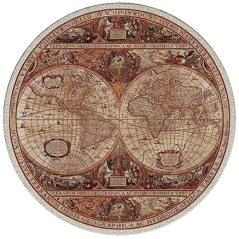 Thirstystone Old World Passages Natural Sandstone Coaster 4 Pack Eco-Friendly, Absorbent, Easily Wipes Clean Cover