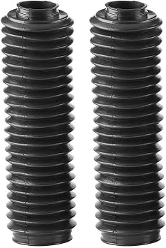 POFET 1 Pair Rubber Fork Gaiters Motorcycle Boot Protector Cover Motorbike Front Fork Boots Rubber Shock Gaiters Cover for CQR ATV Dirt Bike