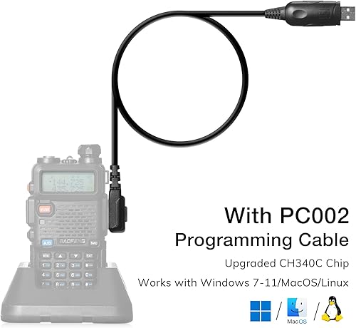 Miniatura 4 de BAOFENG UV-5RTP 841W Radio bidireccional, alta potencia de doble banda de largo alcance para adultos, radioaficionado de mano Tri-Power con