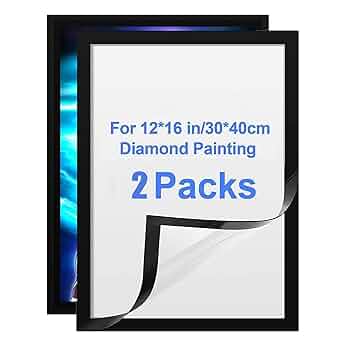 Diamond Painting Lot De 4 Cadres Photo Magnétiques Autocollants
