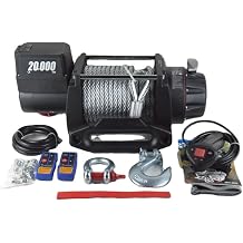 Dao 20,000lb. Truck ATV UTV SUV Electric Remote Steel Cable Winch NEW