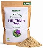 BIO-Mariendistelpulver 1 kg, die effektivste Heilpflanze für die Leber, 100% reine Silymarin-Quelle, Samen fein gemahlen (400 Mikron Silybum marianum), Naturrein & ohne Zusätze, von Balkan Herbs