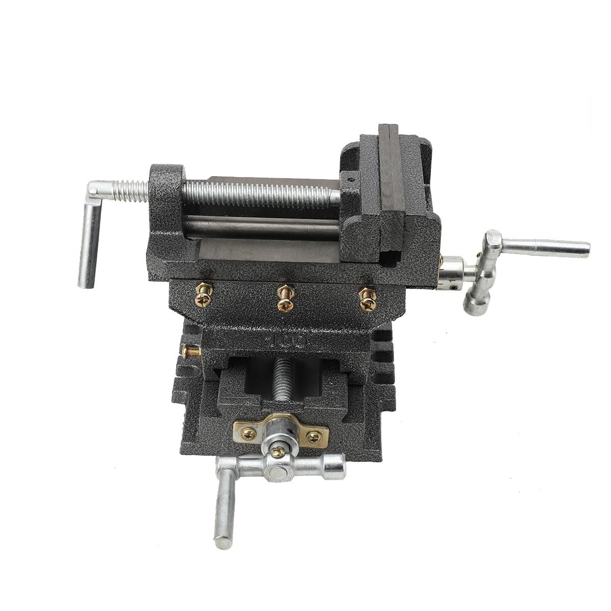 4 Inch Cross Slide Drill Press Vise Heavy Duty Benchtop Compound Cross