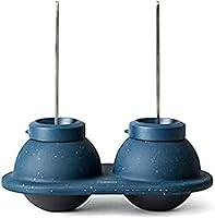 Vista 11 de Houdini Bandeja de cubitos de hielo triturado, produce 160 mini cubos, color azul