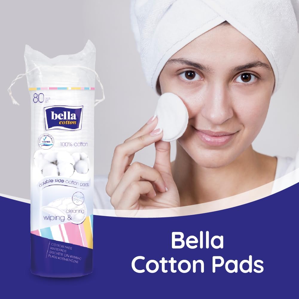 Bella Cosmetic Cotton Pads Oval (Waciki) A'80 +30% B Gratis