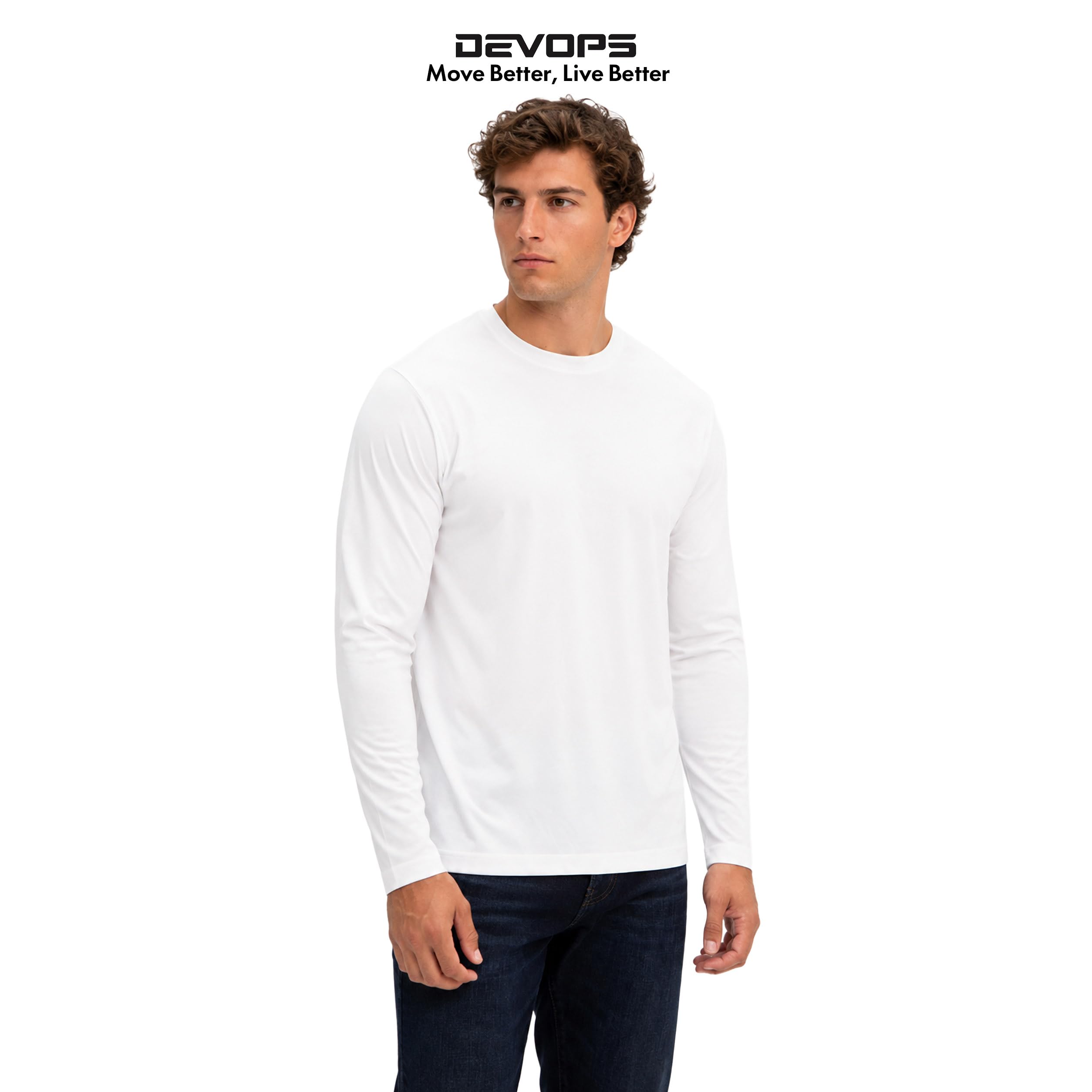 DEVOPS Paquete de 2 protección solar UPF manga larga para 50+ Dri Fit pesca senderismo correr 3 entrenamiento X-Large