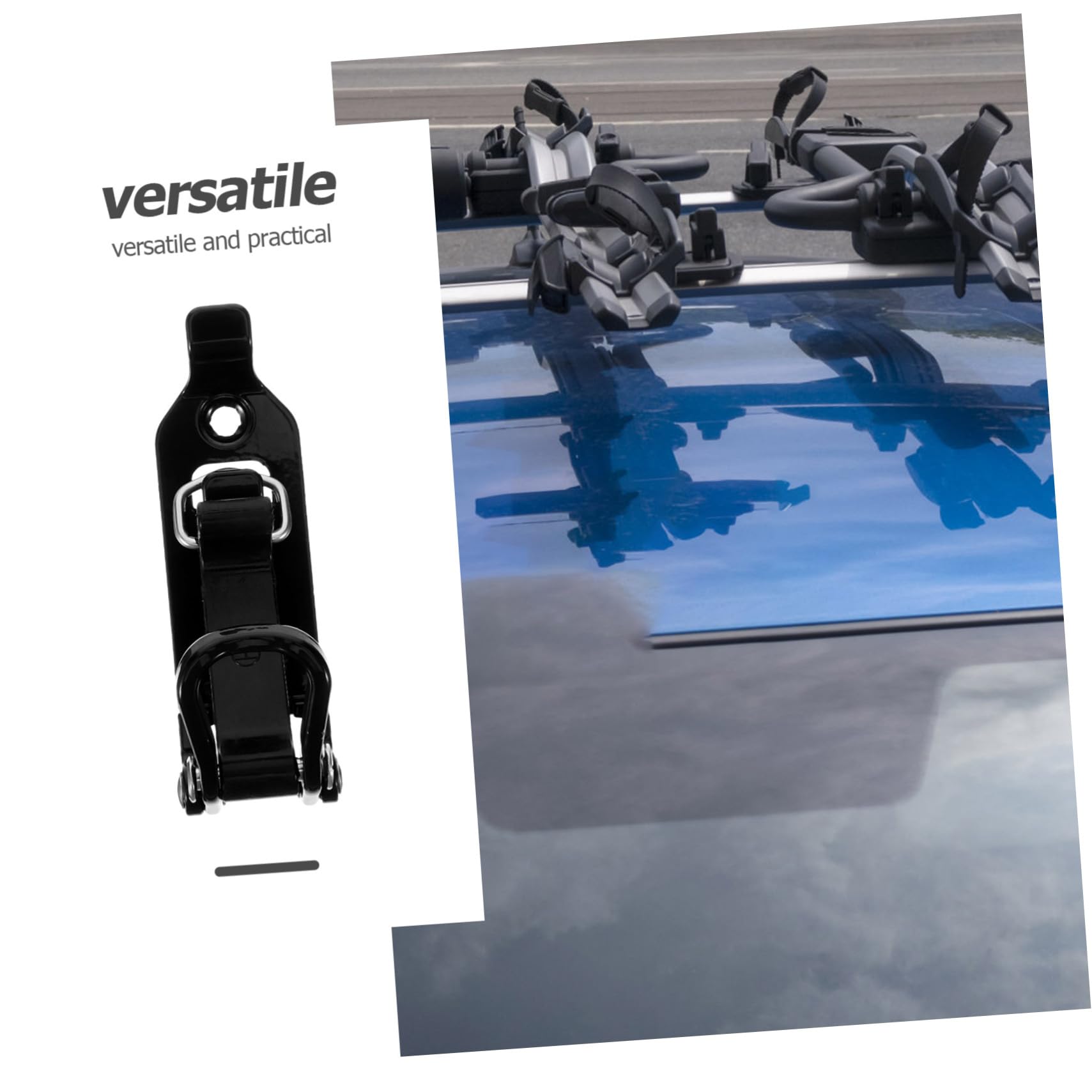 SOLUSTRE Car Metal Shovel Holder Clamp Roof Rack Shovel Mount Stand Wall Tool Fixing Clamp