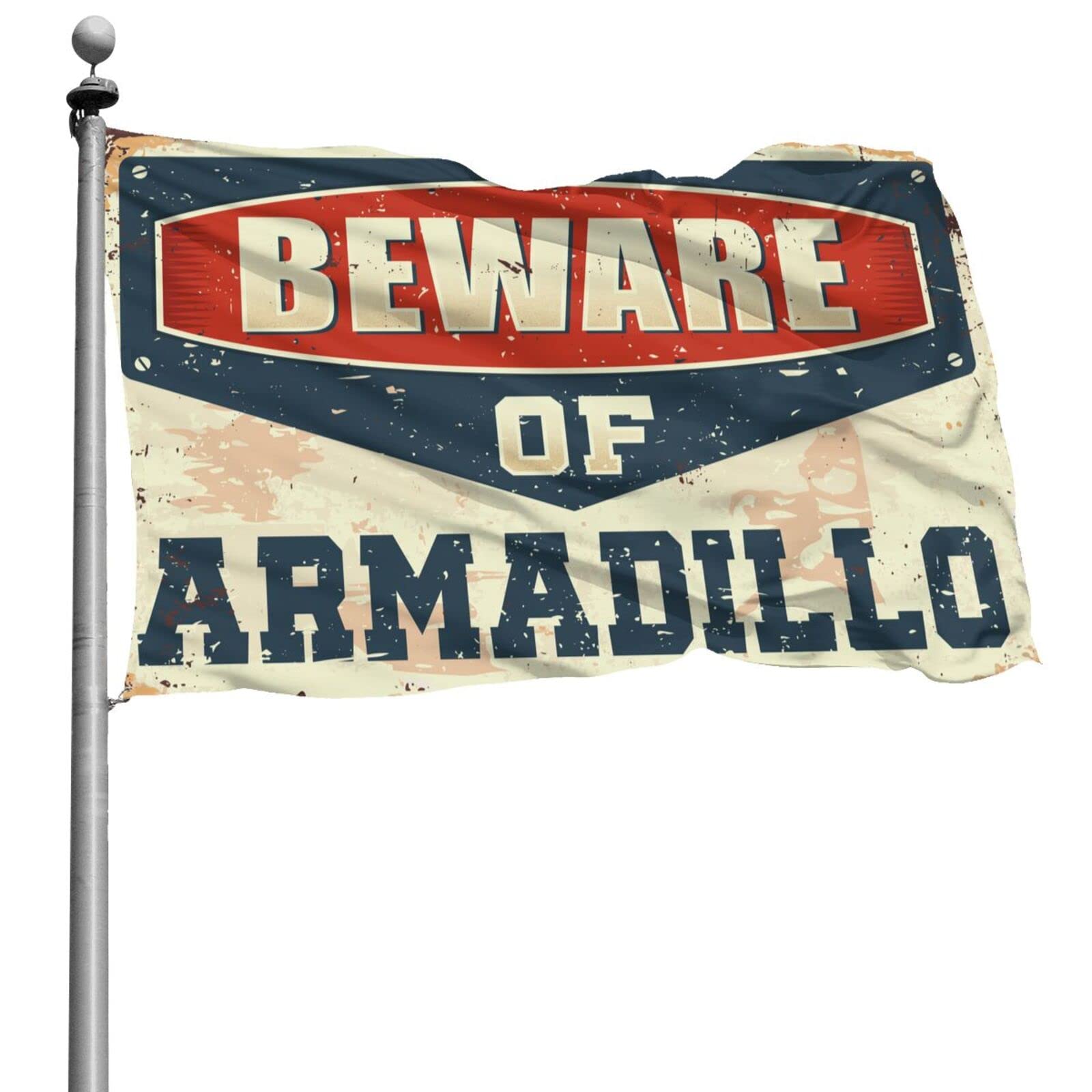 Drapeaux pour fille déco dortoir universitaire Beware of Armadillo 152x244
