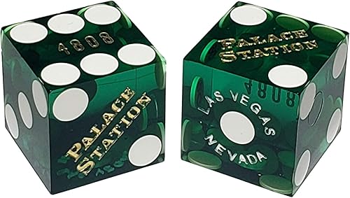 Miniatura 19 de Amplia selección de auténticos pares de dados de dados de casino de Las Vegas, números de serie mixtos (Bally (Red Frosted))