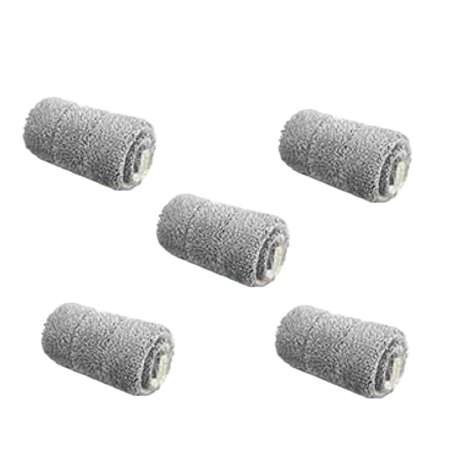 Juego de trapeador y cubo grande de 40 cm con manos libres for piso plano, trapeador de microfibra giratorio de 360 ​​grados, autoescurrible con cubo, limpieza fácil con manos libres(40CM-only 5 Rags)