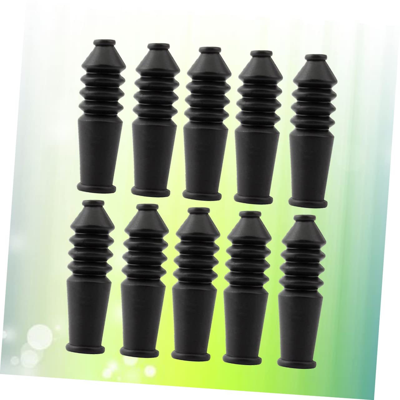 NAMOARLY Mountain Bike Boot 10 Pack Elbow Brake Line Protection Cover Sturdy Rubber Fits for V-Brake Cycling Gear